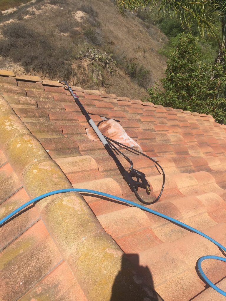 Roof cleaning in Orange County, CA. Remove dirt and debris from your roof